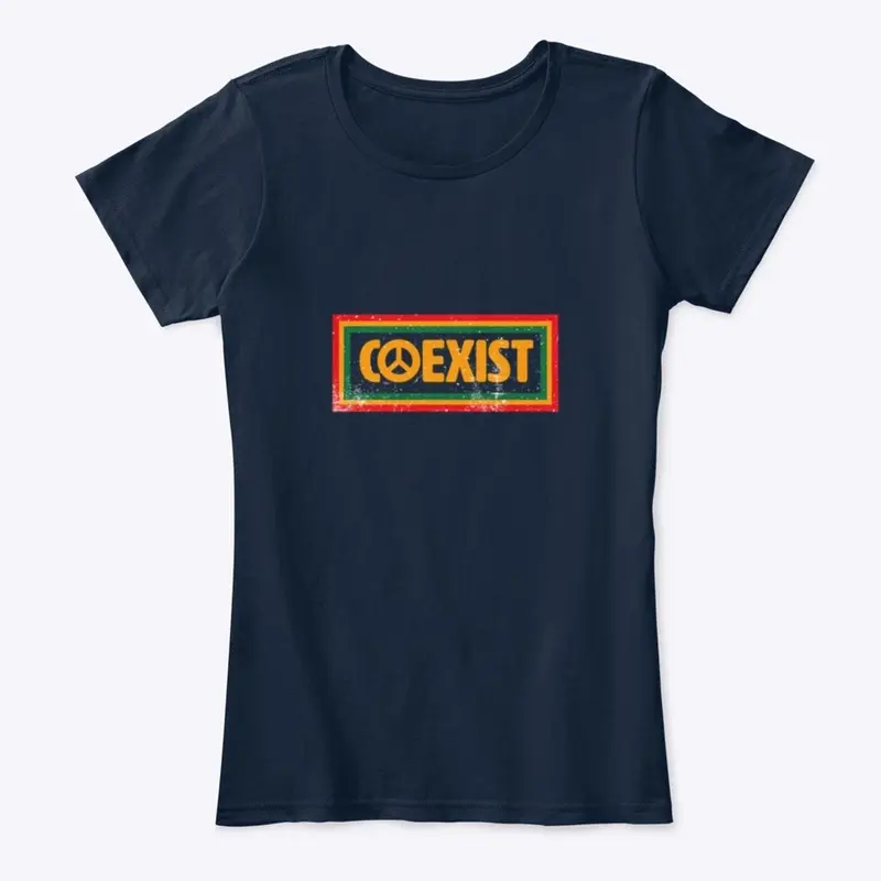 Co Exist In Peace Tee, Women